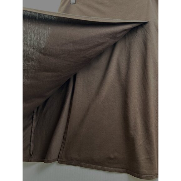 Patagonia Womens Brown Organic Cotton Stretch A-Line Skirt Granola Girl Sz‎ Med - Picture 2 of 5